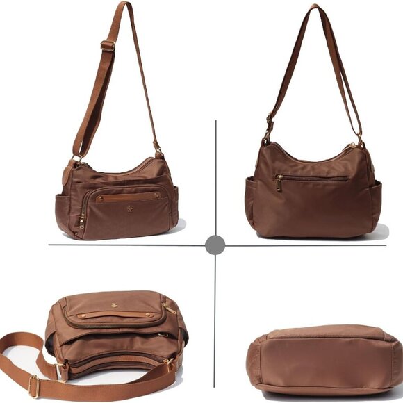 Women Crossbody Bag Shoulder Handbag Multiple Pockets Bag Ladies Messenger Bag P - Picture 6 of 7